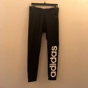 Adidas Climalite Logo Leggings in black medium